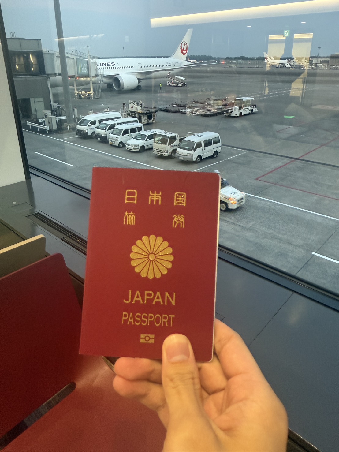 日本出国直前の様子
